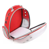 Mochila Bolsa P/ Transporte Pet Porte Pequeno Cachorro Gato Cor Vermelho