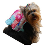 Mochila Bolsa Pet Passeio Viagem Peitoral Cachorros Rosa