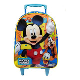 Mochila Carrinho Disney Mickey Mouse Azul 16 Xeryus 10500
