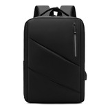 Mochila Casual Notebook 15 Dell Macbook Juvenil Impermeável Cor Preto Desenho Do Tecido Bolsa Slim Executiva Impermeável