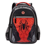 Mochila Costas Infantil Masculino Spider Dark Aranha Grande