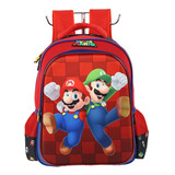 Mochila De Costas Luxcel Super Mario Preto