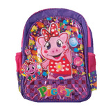 Mochila De Costas Piggy G Rosa Para Meninas 3d Vozz M2001