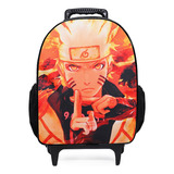 Mochila De Rodinha Naruto Manga Anime Escolar Lançamento