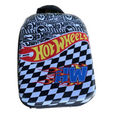 Mochila Escolar Hot Wheels Maxtoy 2500xa23 Cor Preto