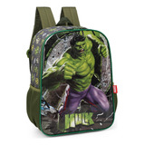 Mochila Escolar Personagem Marvel Hulk De Costas Original 