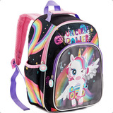 Mochila Escolar Unicórnio Power Bolsa Infantil 13 Litros - Compra Segura Ekom
