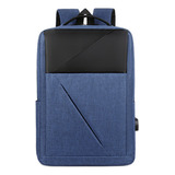 Mochila Executiva Para Notebook Até 15,6 Resistente A Água E Riscos Reforçadas Com Acabamento Fino Saída Usb Leve Cor Azul