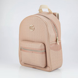 Mochila Feminina Alta Qualidade Reforçada Para Trabalho Moda Cor Chocolate Desenho Do Tecido Bordada
