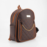 Mochila Feminina De Costas Pequena C/ Chaveiro Pompom