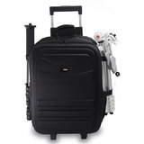 Mochila Fotográfica Com Rodas Câmera Filmadora Tripé Note 