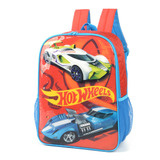Mochila Hot Weels Laranja 41x34cm Lj Is38231hw - Luxcel