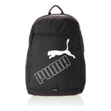 Mochila Masculina E Feminina Phase 2 Backpack Puma Cor Preto Desenho Do Tecido Liso