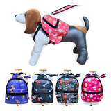 Mochila Pet Bolsa Nylon Guia Cães Gatos Passeio Mochilinha