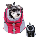 Mochila Portátil Viagem Para Pet De Malha Respirável Tam G