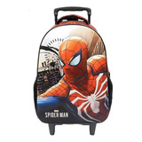 Mochila Rodinha Homem Aranha Spider Man Vermelho Masculina