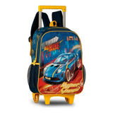 Mochila Rodinha Infantil Escolar Carrinho Fast Machine- Clio