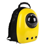Mochila Sabrina Pet Panorâmica Prizi Amarela 43x22x30cm