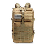 Mochila Tática Militar - 55 Litros - Reforçada Resistente Cor Cáqui Desenho Do Tecido Camuflada