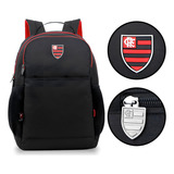 Mochila Xeryus Esportiva Flamengo Cor Preto E Amarelho Lisa