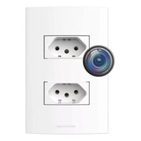 Mod B - V.2022 Tomada Dupla Espiã - Wi-fi Camera Ip Espião 