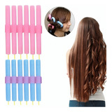 Modelador De Cachos Bobs Rolinho Cabelo Espuma Curl Formes Cor Rosa E Azul