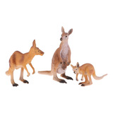 Modelo De Ação De Animais Selvagens Brinquedo Canguru