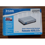 Modem Roteador D-link Dsl-500b Adsl-2+ Completo Na Caixa