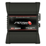 Módulo Amplificador Stetsom 3000w Rms Ex3000 Black 2 Ohms Cor Preto