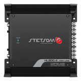 Módulo Amplificador Stetsom Hl800.4 800 Wrms 2 Ohms 4 Canal Cor Preto