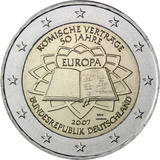 Moeda 2 Euros Comemorativa Alemanha 2007 Tratado De Roma Fc