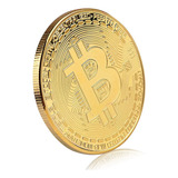 Moeda Bitcoin Dourada - Coleção Exclusiva De Arte/decoração