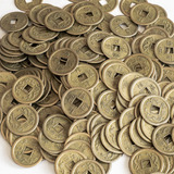 Moeda Feng Shui E I Ching 20mm Metal Pacote Com 30