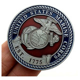 Moeda Medalha Usmc Marines Corps Devil Dogs Militar Force