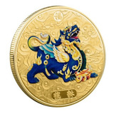 Moeda Pixiu Feng Shui Riqueza Mitologia Chinês Case Acrílico