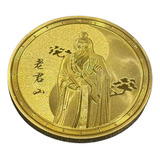 Moeda Taishang Laojun Divindade Taoísmo Religioso Dourada