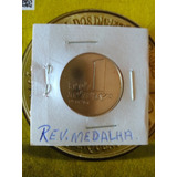Moedas Antigas - 1 Lira 1966 Reverso Medalha