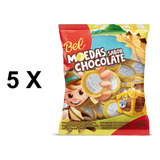 Moedas De Chocolate Bel 40g - 5 Pacotes
