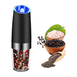 Moedor Automático Tempero Sal Pimenta Elétrico Preto Led Azu