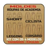 Molde De Roupa De Academia Legging Corsário. Ciclista,short