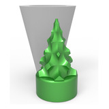 Molde De Silicone Arvore De Natal Geométrica Modelo 04