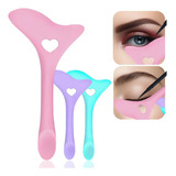 Molde Delineado Gatinho Olhos Aplicador Sombra Silicone Make