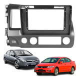 Moldura 10 Polegadas Honda New Civic G8 2007 Á 2011 Grafite