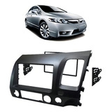 Moldura 2 Din Dvd Honda New Civic Mp5 2006 A 2011 Grafite