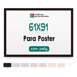 Moldura 61 X 91 Cm Com Petg Para Quadro Pôster Arte Painel