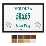 Moldura 65x50 Cm Com Petg Para Quadro Poster Arte Painel