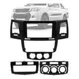 Moldura 9 Pol Toyota Hilux 2014 2015 2016 2017 Black Piano