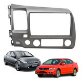 Moldura 9 Polegadas New Civic 2007 2008 2009 2010 2011 Cinza
