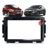 Moldura De Painel Central Multimidia Dvd Mp5 Hrv Black Piano