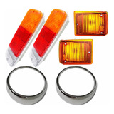Moldura Farol+piscas+lanterna Traseira Kombi Clipper Ambar